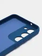 Синий меланж чехол для Samsung Galaxy S23 (Самсунг Галакси С23), силиконовый