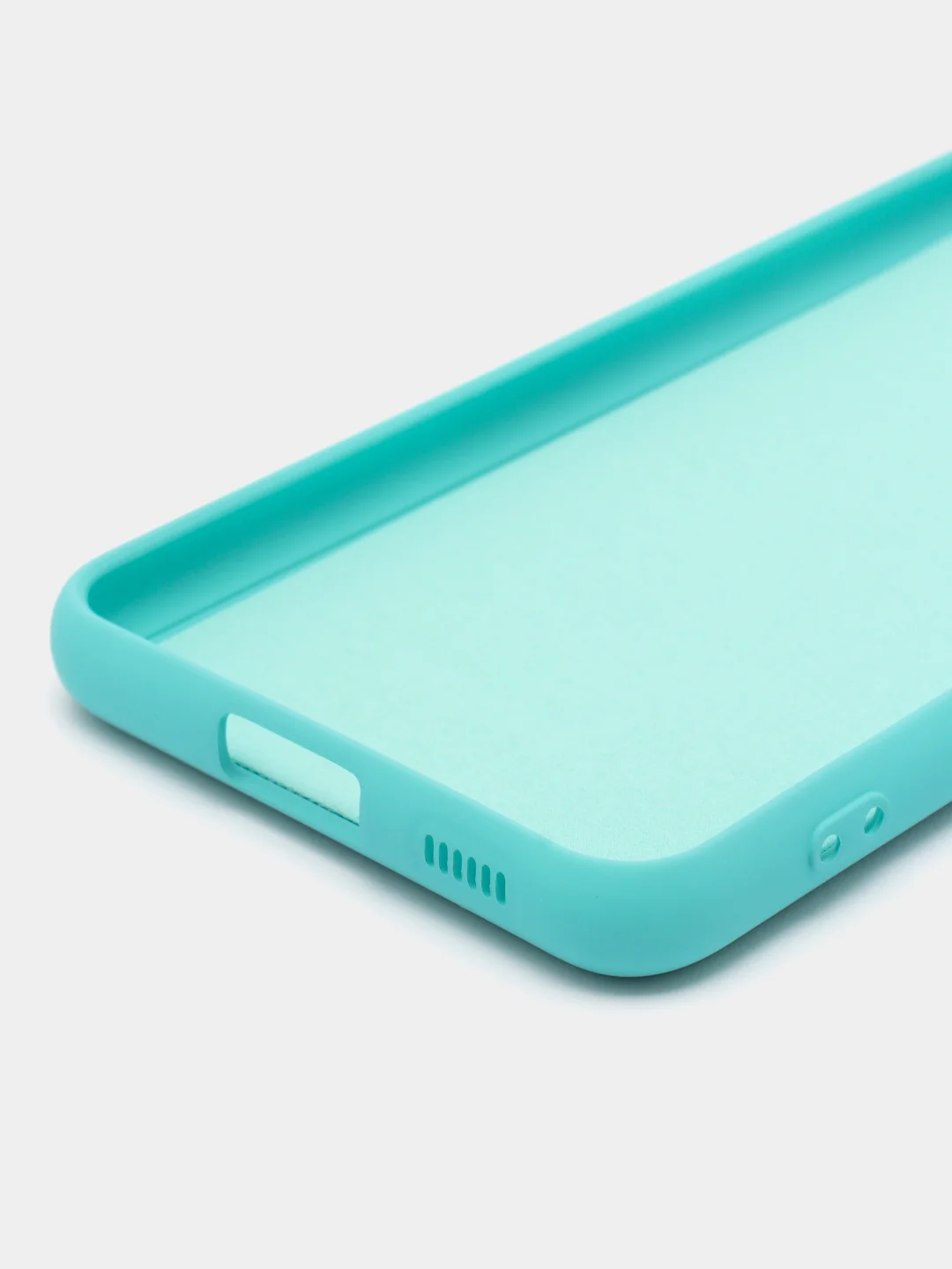 Бирюзовый чехол силиконовый для Samsung Galaxy S21, Самсунг Галакси С21