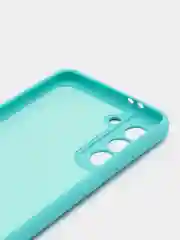 Бирюзовый чехол силиконовый для Samsung Galaxy S21, Самсунг Галакси С21