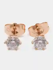 Белый серьги-гвоздики из медицинского сплава