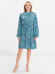 Бирюзовый женское платье летнее