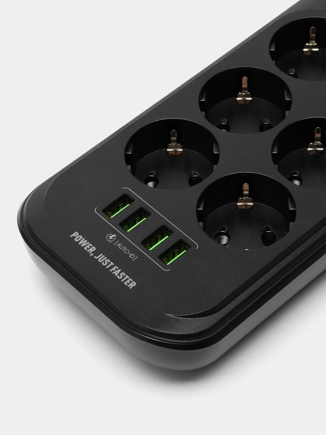 Черный сетевой фильтр Ldnio SE6403, 6 розеток, 4 USB, удлинитель