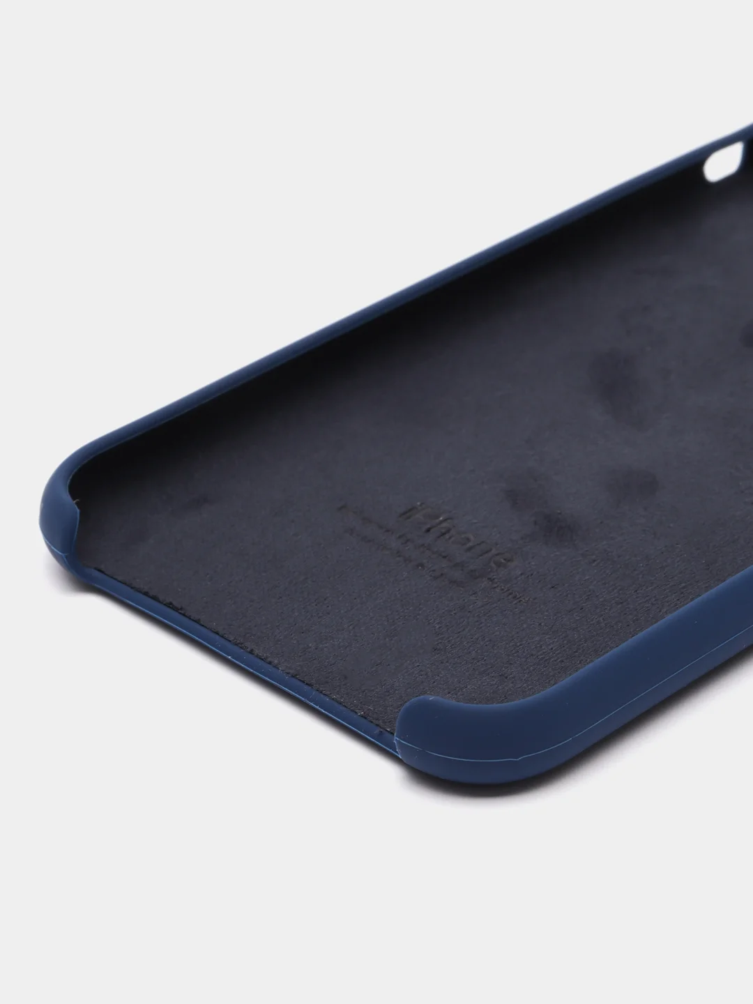 Темно-синий чехол для iPhone 12 11 XR XS 7 8 SE Plus Pro Max силиконовый айфон