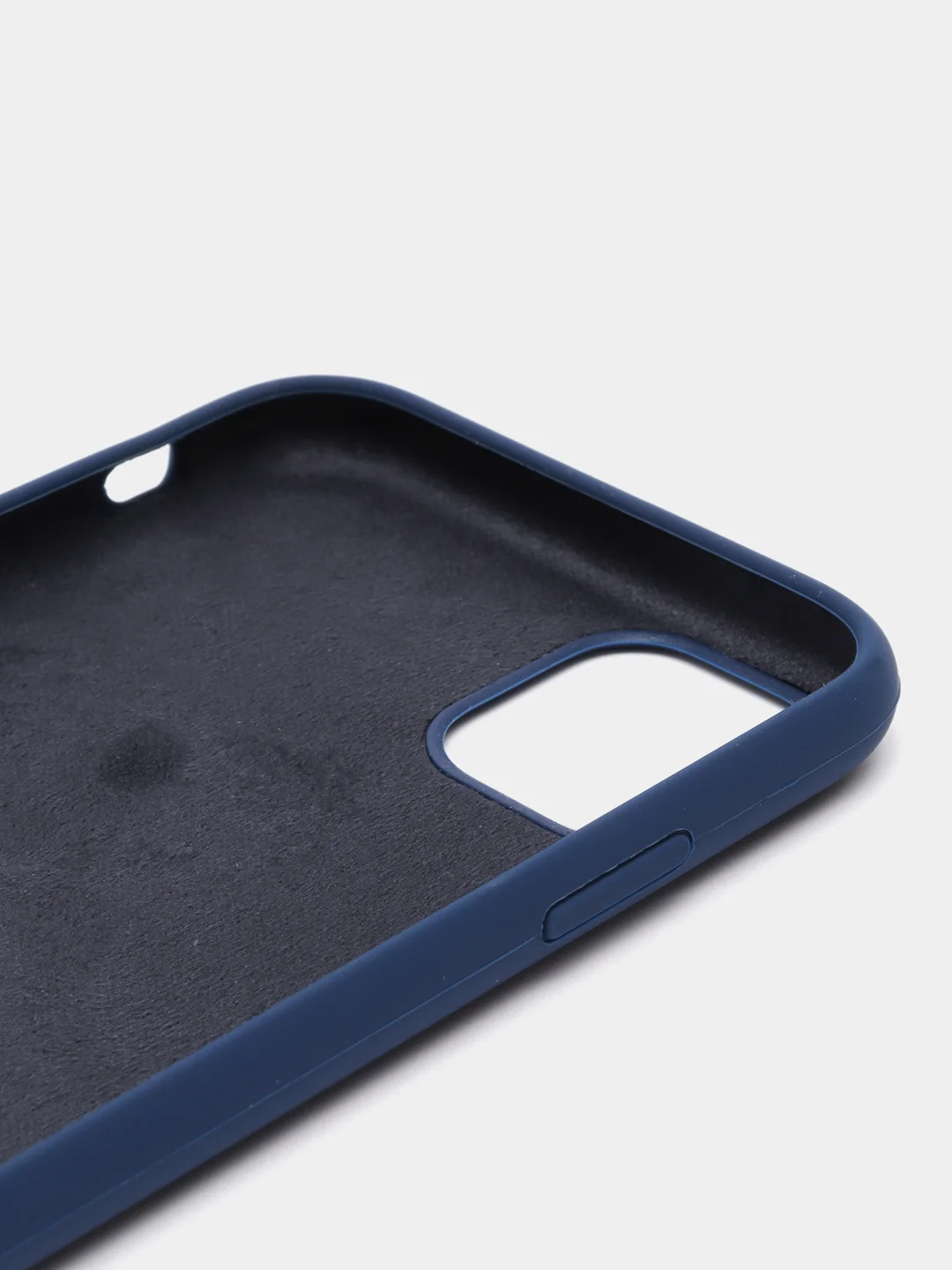 Темно-синий чехол для iPhone 12 11 XR XS 7 8 SE Plus Pro Max силиконовый айфон