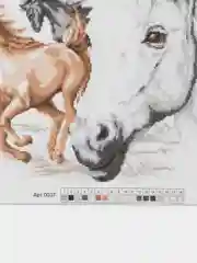Белый набор для вышивания (вышивка) крестом, 50*40 см