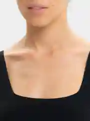 Черный топ женский, базовый, с квадратным вырезом