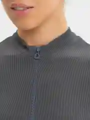 Угольный футболка на молнии