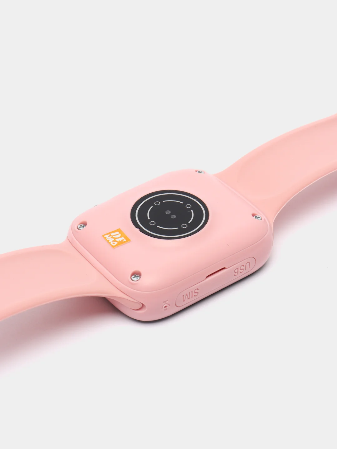 Розовый смарт часы для детей C90 с функцией видеозвонка и GPS отслеживания
