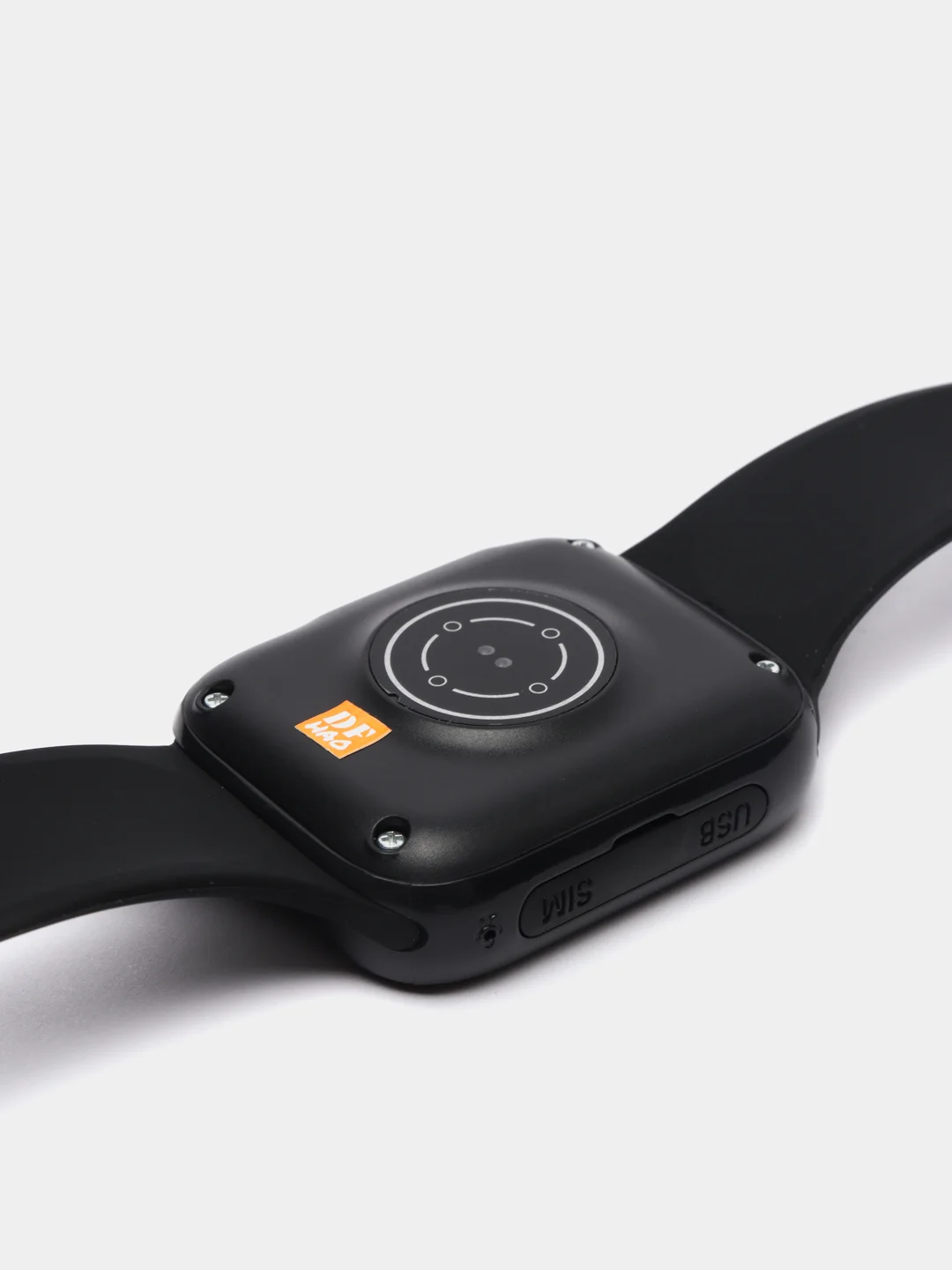 Черный смарт часы для детей C90 с функцией видеозвонка и GPS отслеживания