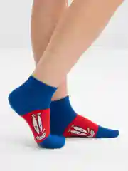 Синий носки с рожицами