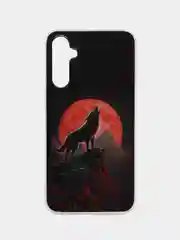 Красный чехол для Samsung Galaxy A34 / Самсунг Галакси А34, силиконовый, с рисунком