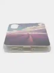 Пурпурный чехол для Samsung Galaxy A34 / Самсунг Галакси А34, силиконовый, с рисунком