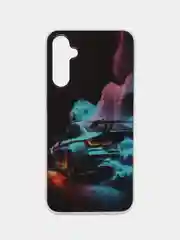Голубой чехол для Samsung Galaxy A24 / Самсунг Галакси А24, силиконовый, с рисунком