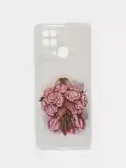 Пастельно-коралловый чехол для Xiaomi Redmi 10C, Poco C40 / Сяоми Редми 10С, Поко С40, силиконовый, с рисунком