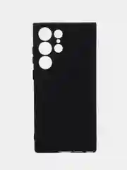 Угольный чехол для Samsung Galaxy S23 Ultra (Самсунг Галакси С23 Ультра), силиконовый