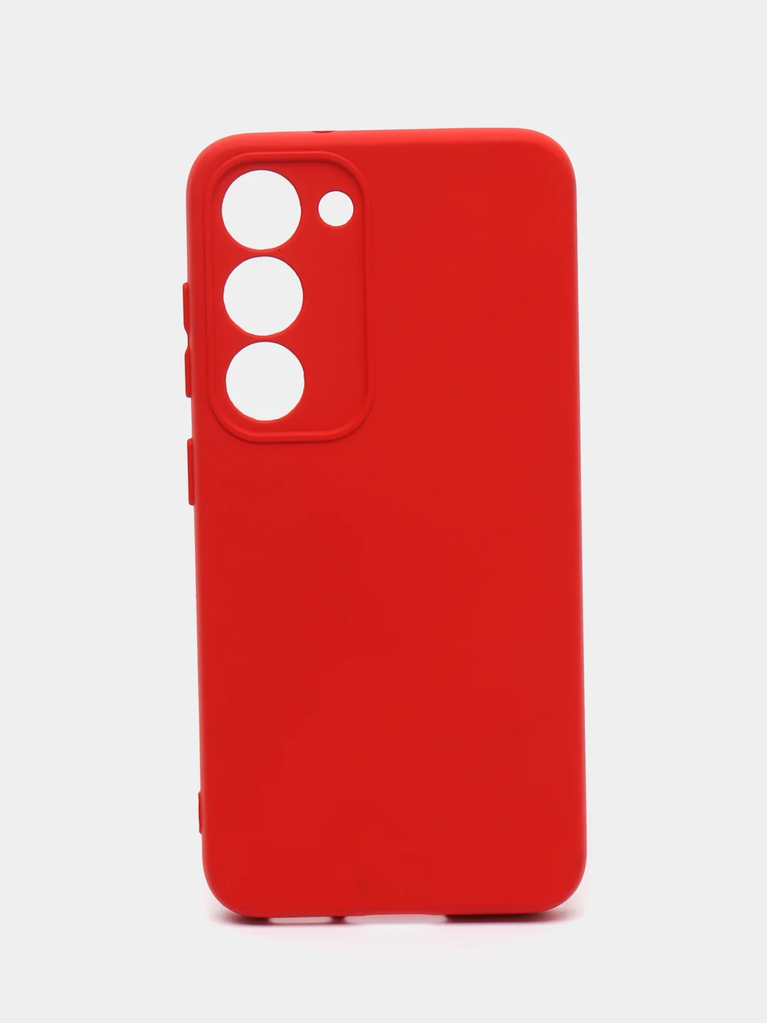 Алый чехол для Samsung Galaxy S23 (Самсунг Галакси С23), силиконовый