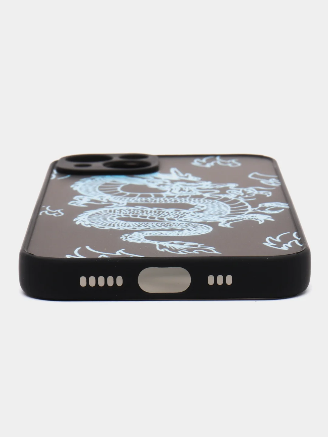 Голубой чехол на iPhone (Айфон) 11/13/14/15/X/XR/7/8 Plus/SE2/XS Max/12 Pro Max про макс