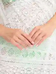 Белый платье-туника, пляжное