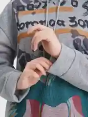 Бежевый меланж худи по аниме "One Pice"