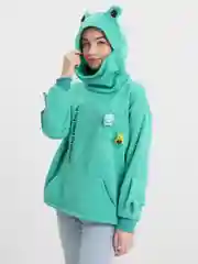 Бирюзовый худи по аниме "One Pice"