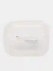 Молочный силиконовый чехол для наушников Airpods Pro с принтом Nike, Nasa (Найк, Наса))