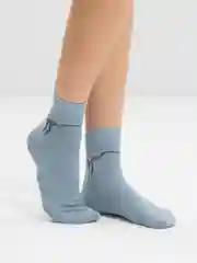 Голубой женские носки Komax, с бантиком