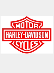 Наклейка на авто, машину, стекло, "Harley-Davidson", 20 х 15 см
