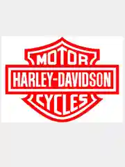 Алый наклейка на авто, машину, стекло, "Harley-Davidson", 20 х 15 см