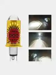 Серый металлик мини Линзы Bi Led H4 (2 шт) автомобильные светодиодные лампы 12- 24V