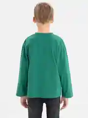 Зеленый лонгслив для мальчика