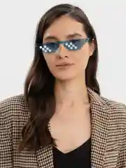 Голубой солнцезащитные очки "Deal with it"