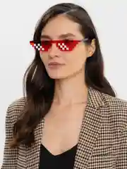 Алый солнцезащитные очки "Deal with it"