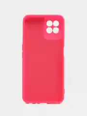 Тёмно-розовый чехол силиконовый для Realme 8i / Narzo 50 4G (Реалми 8Ай / Нарзо 50), Silicone Cover