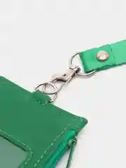 Тёмно-зелёный бейдж с держателем для пропуска, держатель для карт, картхолдер