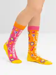 Желтый носки высокие  Halloween
