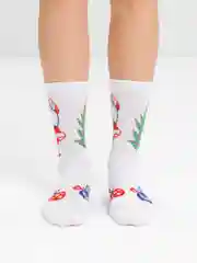 Белый новогодние носки "Новый год!"