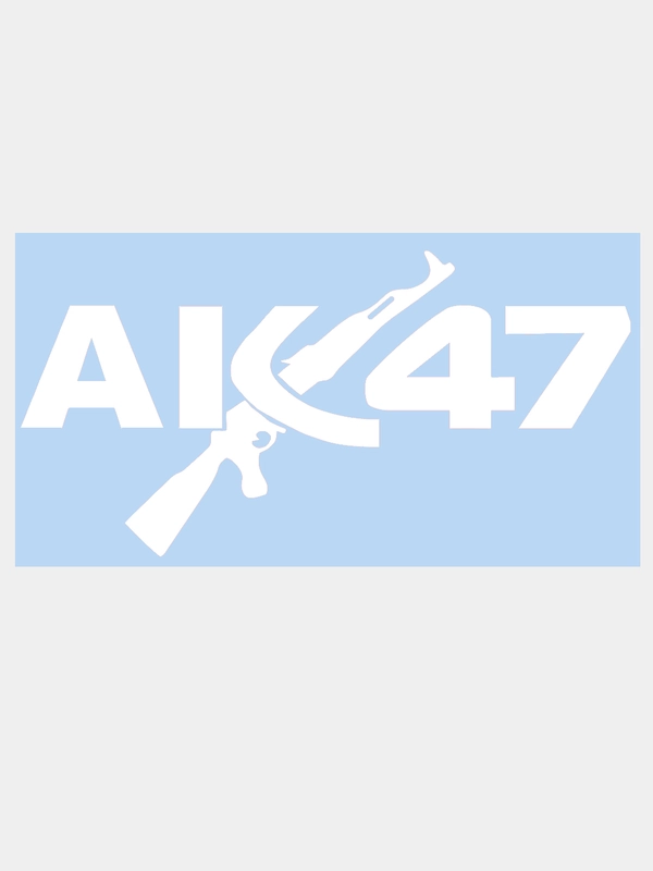 Наклейка на авто "АК 47 Автомат Калашников", 20 х 10 см