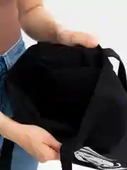 Голубой сумка-шоппер с принтом