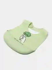 Оливковый нагрудник силиконовый "BIB POCKET" 16006 Happy Baby