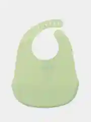 Оливковый нагрудник силиконовый "BIB POCKET" 16006 Happy Baby