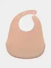Бежевый нагрудник силиконовый "BIB POCKET" 16006 Happy Baby