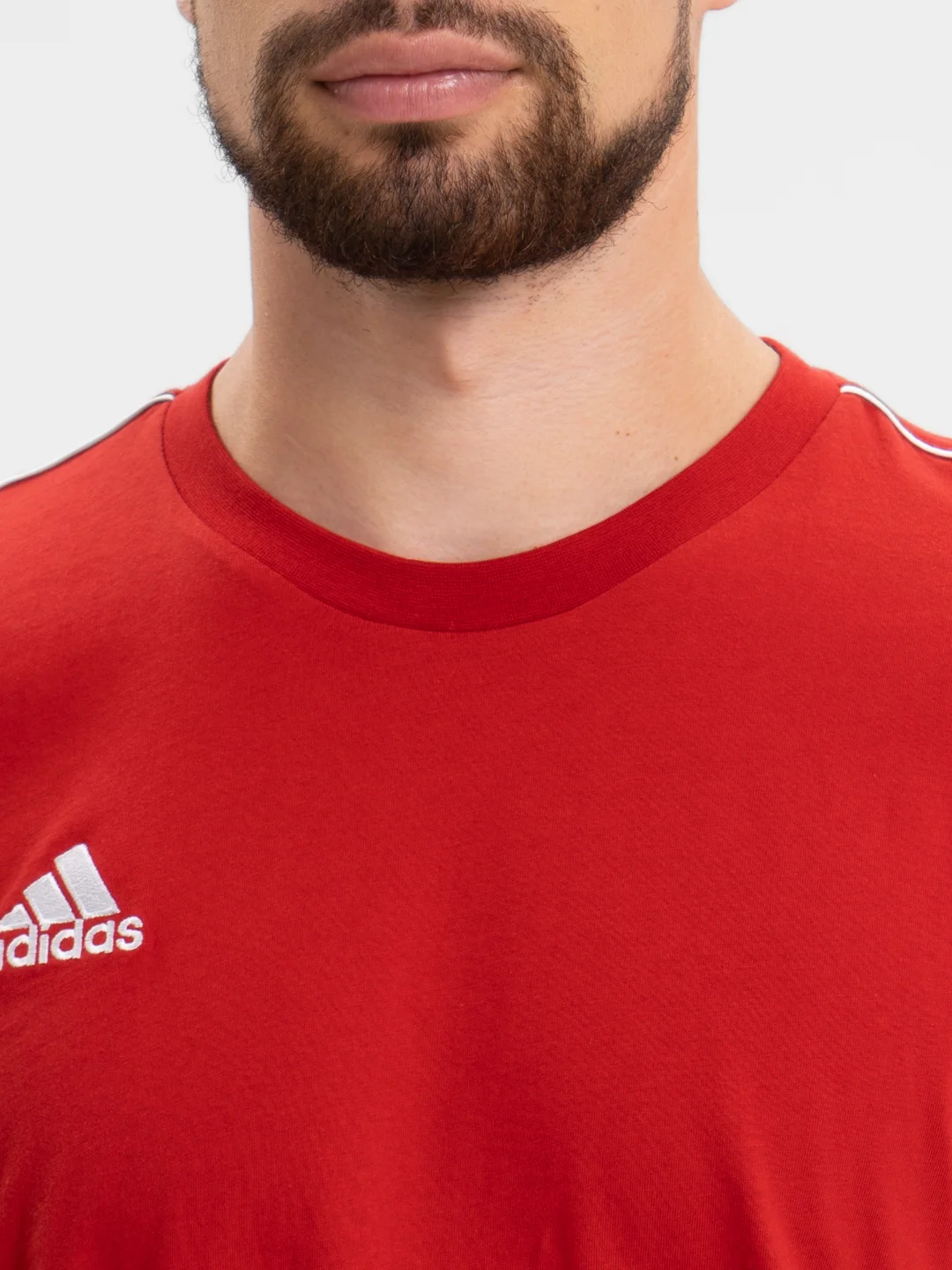 Красный футболка Core 18 Tee, мужская, из хлопка, красная