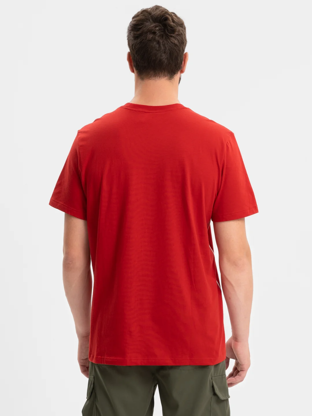 Красный футболка Core 18 Tee, мужская, из хлопка, красная