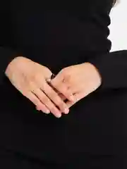 Черный кольцо с сердцем