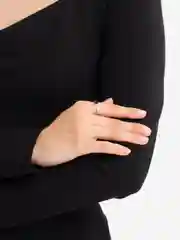 Серебряный кольцо "Сердце", с камнем
