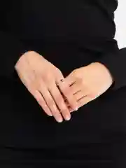 Кольцо "Сердце", с камнем