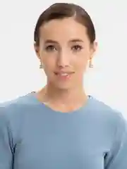 Серьги со стразами, свадебное, на никах