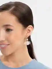 Серьги модные, Невеста, асимметричные, парящие лепестки, 925