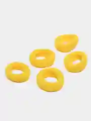 Желтый резинки для волос, ребристые, 2,8 см
