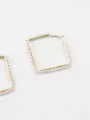 Серьги круглые, квадратные, с бисером, конго, 4 вида